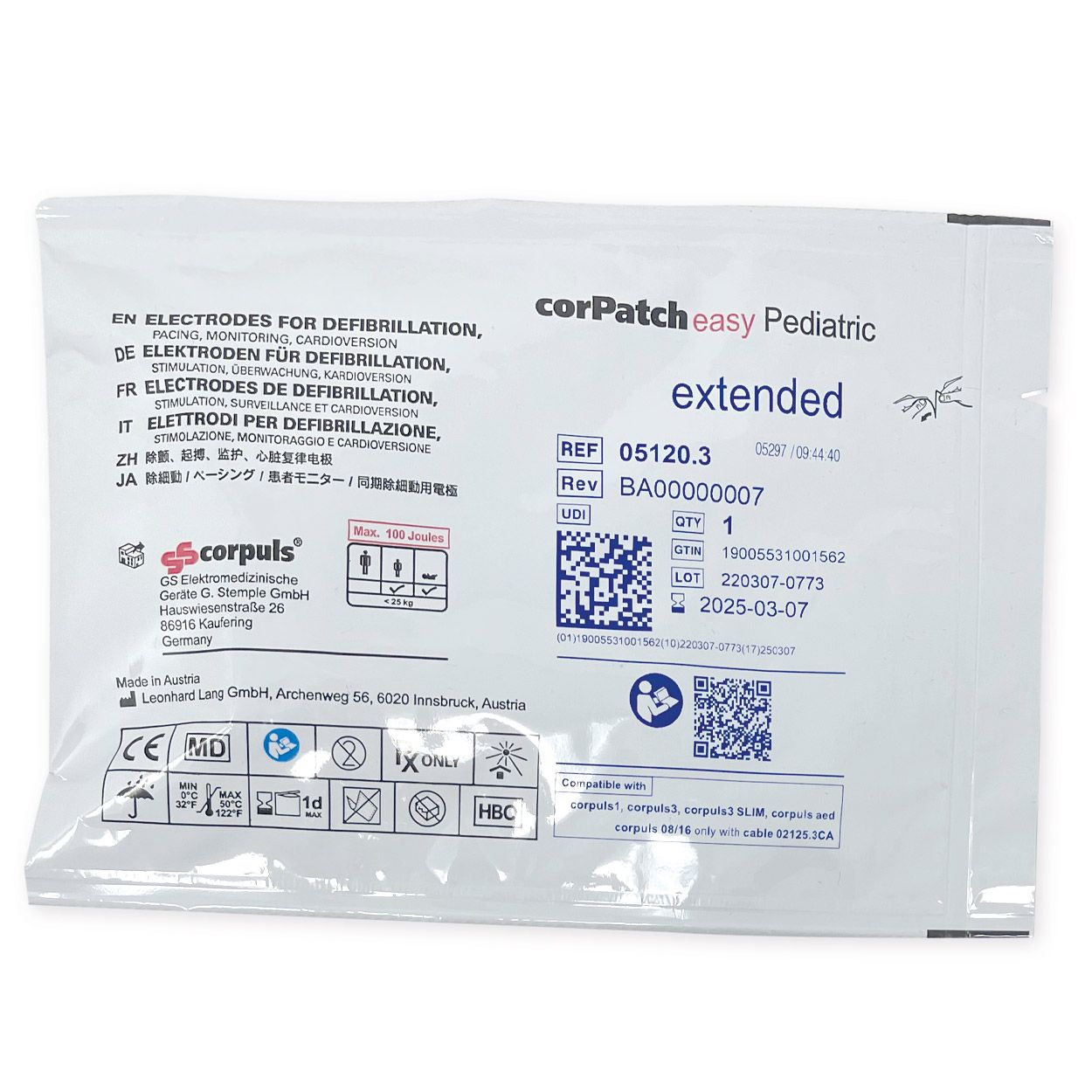 CorPatch easy Defibrillationselektroden für Kinder